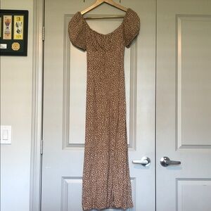 Pink/tan cheetah dress